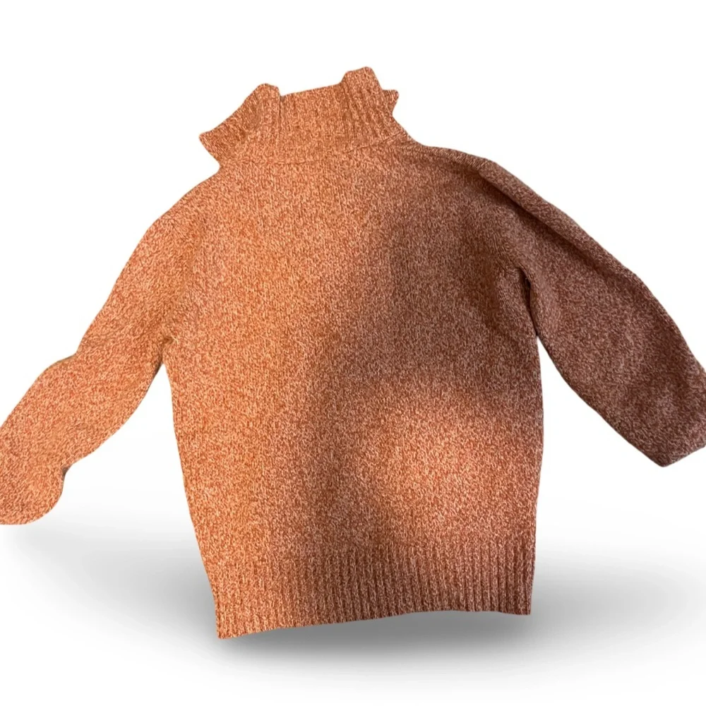 3/20 bundle Vintage Beretta Made in Italy Orange Knit Wool Sweater- VL - Picture 4 of 4